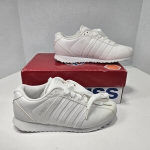 K-Swiss Botwin All-White Classic Sneakers Women's Size 7
